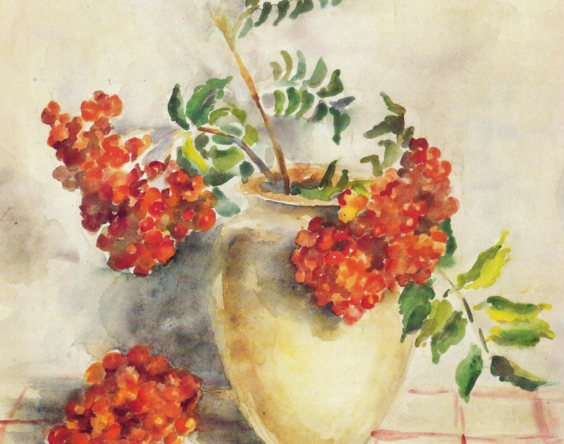Magda Bittner-Simmet, Vogelbeeren, 1946